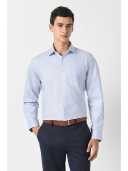 Van Heusen - Blue Cotton Full Sleeves Shirt