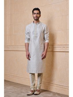 TASVA - Grey Printed Kurta Churidar
