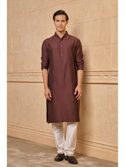 TASVA - Brown Printed Kurta and Pyjama