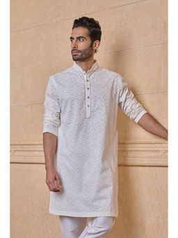 TASVA - White Printed Kurta
