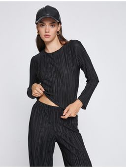 Koton - Womens Black Normal T-Shirts