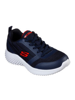 SKECHERS - Navy Blue Bounder Solid Running Shoes