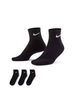 Nike - Men Everyday Cushioned Training Ankle Socks Comfort & Support Black (Pack of 3)