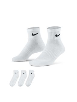 Nike - Men Everyday Cushioned Training Ankle Socks Comfort & Support White (Pack of 3)