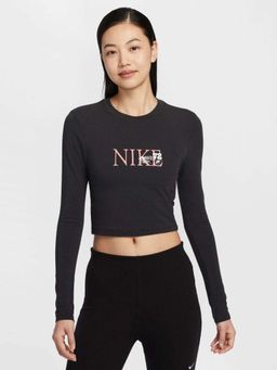 Nike - Sportswear Chill Knit Women Slim Long-Sleeve Cropped Top