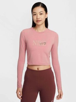 Nike - Sportswear Chill Knit Women Slim Long-Sleeve Cropped Top