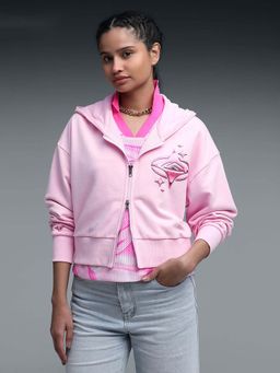 Puma - Women LF Pink Heem Crop Hoodie