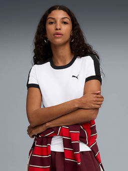 Puma - Women T7 FAMILY Slim Cotton T-shirt
