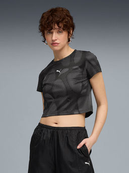 Puma - Women DARE TO Slim Cropped Printed Top