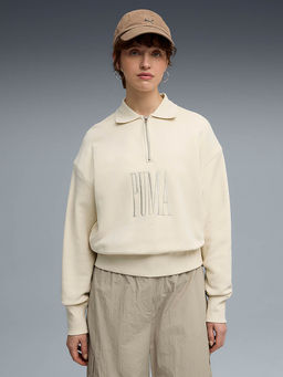 Puma - Women Premium Essentials Oversized Crew Sweatshirt