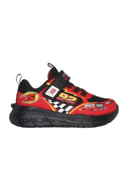 SKECHERS - Infants Skech Tracks Black Red Casual Sneakers