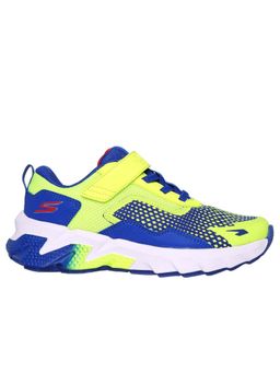 SKECHERS - Boys Elite Sport Tread Yellow Blue Casual Sneakers