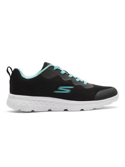 SKECHERS - Girls GO RUN 400 Black Turquoise Running Shoes