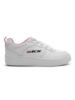SKECHERS - Girls SPORT COURT 92 White Casual Lace-Up Sneakers