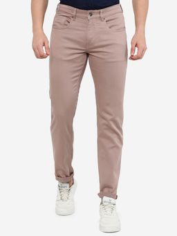 JadeBlue - Men Light Pink Washed Slim Fit Jeans