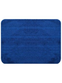 Saral Home - Blue Microfiber Anti Slip Bath Mat 50x80 cm (Pack of 2)