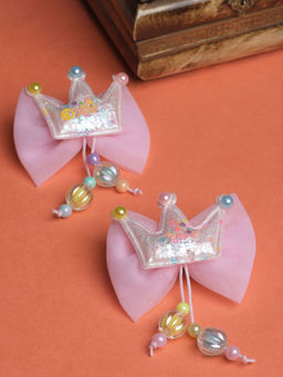 Stol'N - Pink Crown with Net Details (Pack of 2) (3-12 Years)