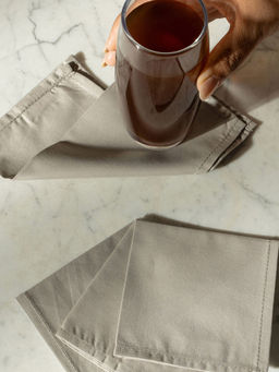 Maspar - 100% Cotton Soft & Absorbent Cocktail Napkins (Pack Of 8)