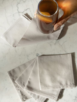 Maspar - 100% Cotton Soft & Absorbent Cocktail Napkins (Pack Of 8)