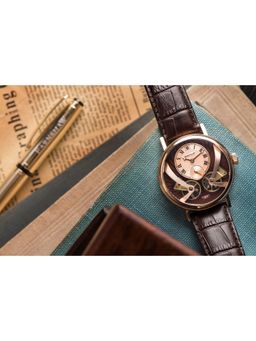 Earnshaw - Beaufort Anatolia Automatic Brown Round Dial Mens Watch - ES-8059-03