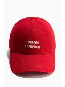 H&M - Women Red Cotton Twill Cap