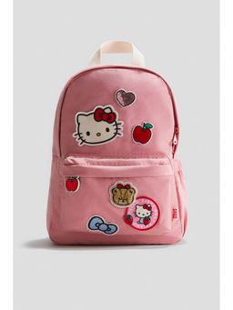 H&M - Unisex Pink Motif-Detail Backpack