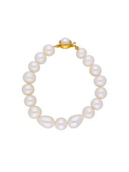 Sri Jagdamba Pearls - Single Line White Pearl Bracelet