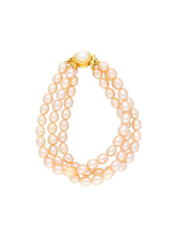 Sri Jagdamba Pearls - 3 Line Fancy Pearl Bracelet