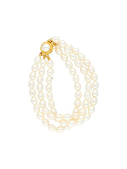 Sri Jagdamba Pearls - Bunch Of 3 Line Pearl Bracelet