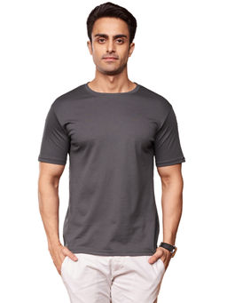 The Souled Store - Supima Cotton Charcoal Supima T-shirt For Mens