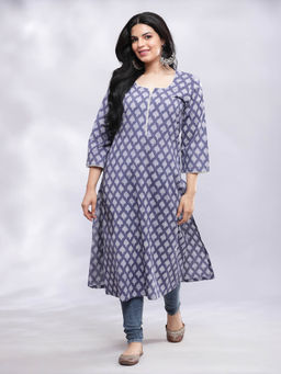 BohoJazz - Blue Hand Block Kurta