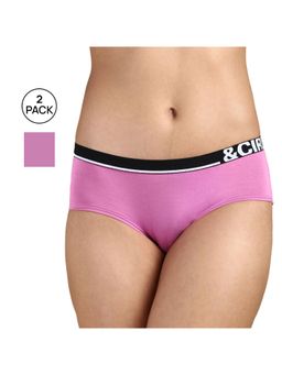 Tailor and Circus - Womens Tencel Modal Micro Hipster Briefs - Purple (Pack of 2)