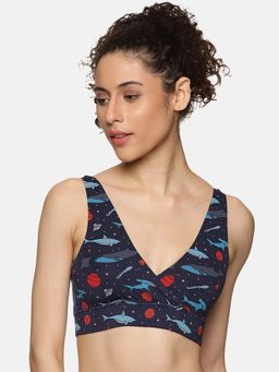 Tailor and Circus - Womens Maternity Nursing Tencel Modal Micro Bra - Navy Blue