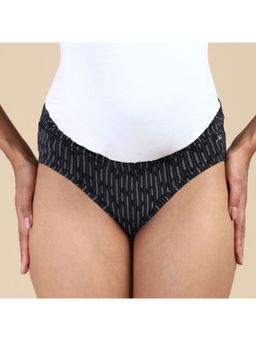 Tailor and Circus - Womens Tencel Modal Micro Maternity Comfort Panty - Black