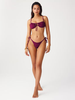 Cider - Tie Side Underwire Bikini Swimsuit