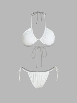 Cider - Criss Cross Halter Bikini Swimsuit