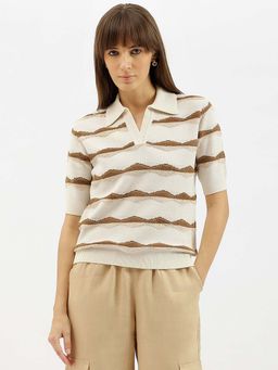 United Colors of Benetton - Johny Collar Patterned Polo T-Shirt