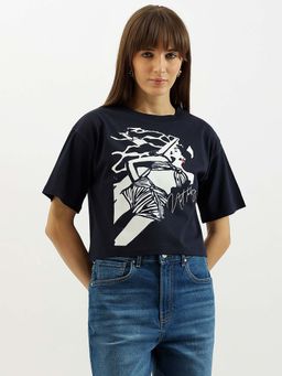 United Colors of Benetton - Round Neck Printed T-Shirt