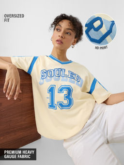 The Souled Store - Varsity Women Oversized T-Shirt