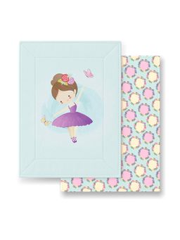 TIDY SLEEP - Cotton Diaper Changing /Sleeping Mat Water Proof Ballerina (0-3 Months)