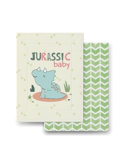 TIDY SLEEP - Cotton Diaper Changing /Sleeping Mat Water Proof Dinoboy (0-3 Months)