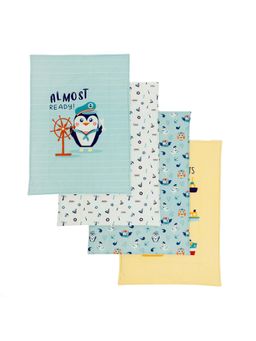 TIDY SLEEP - Cotton Diaper Changing /Sleeping Mat Water Proof Captainpenguin (0-3 Months)