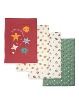 TIDY SLEEP - Cotton Diaper Changing /Sleeping Mat Water Proof Hellostar (0-3 Months)