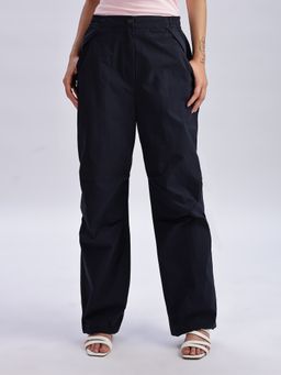 Calvin Klein - Regular Fit Blue Nylon Trousers