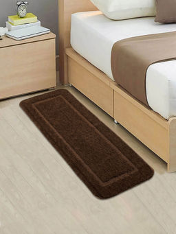Saral Home - Brown Micro Soft & Antiskid Backing Runner