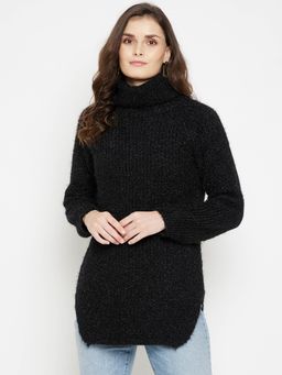 CAMLA - Black Sweater for Women (M)