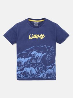 mackly - Boys Printed Navy T-Shirt