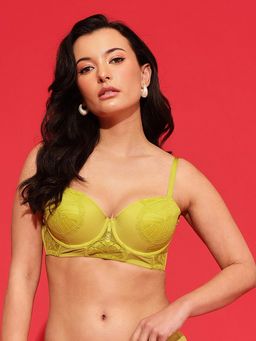 Chelvet - Green Padded Underwired Bralette