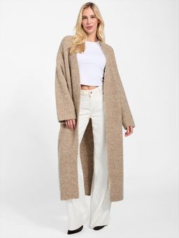 Guess - Women Beige Full Sleeve Beniko Boucle Cardigan