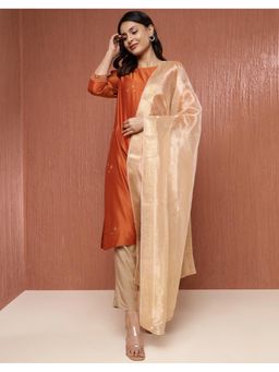 Fabindia - Gold Zari Tissue Dupatta
